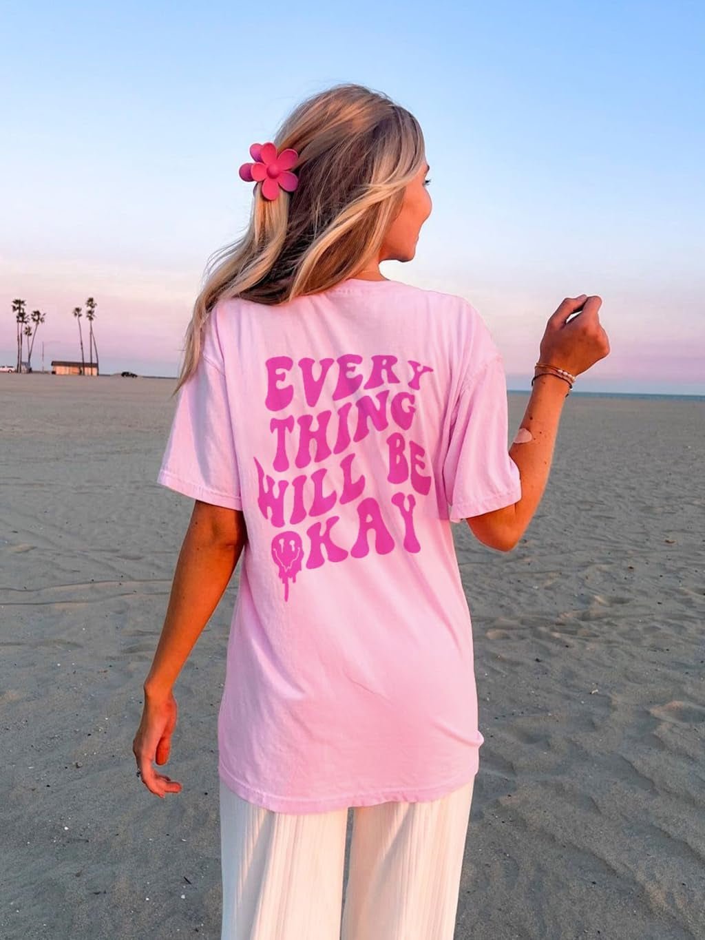 Womens Oversized Tshirt Graphic Tees Crew Neck Summer Short Sleeve Loose Fit Tops - Invictus Fashion Statements