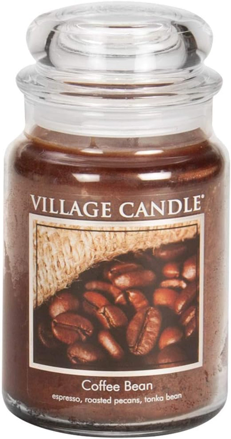 Coffee Bean Glass Jar Scented Candle, Large, 21.25 Oz, Brown
