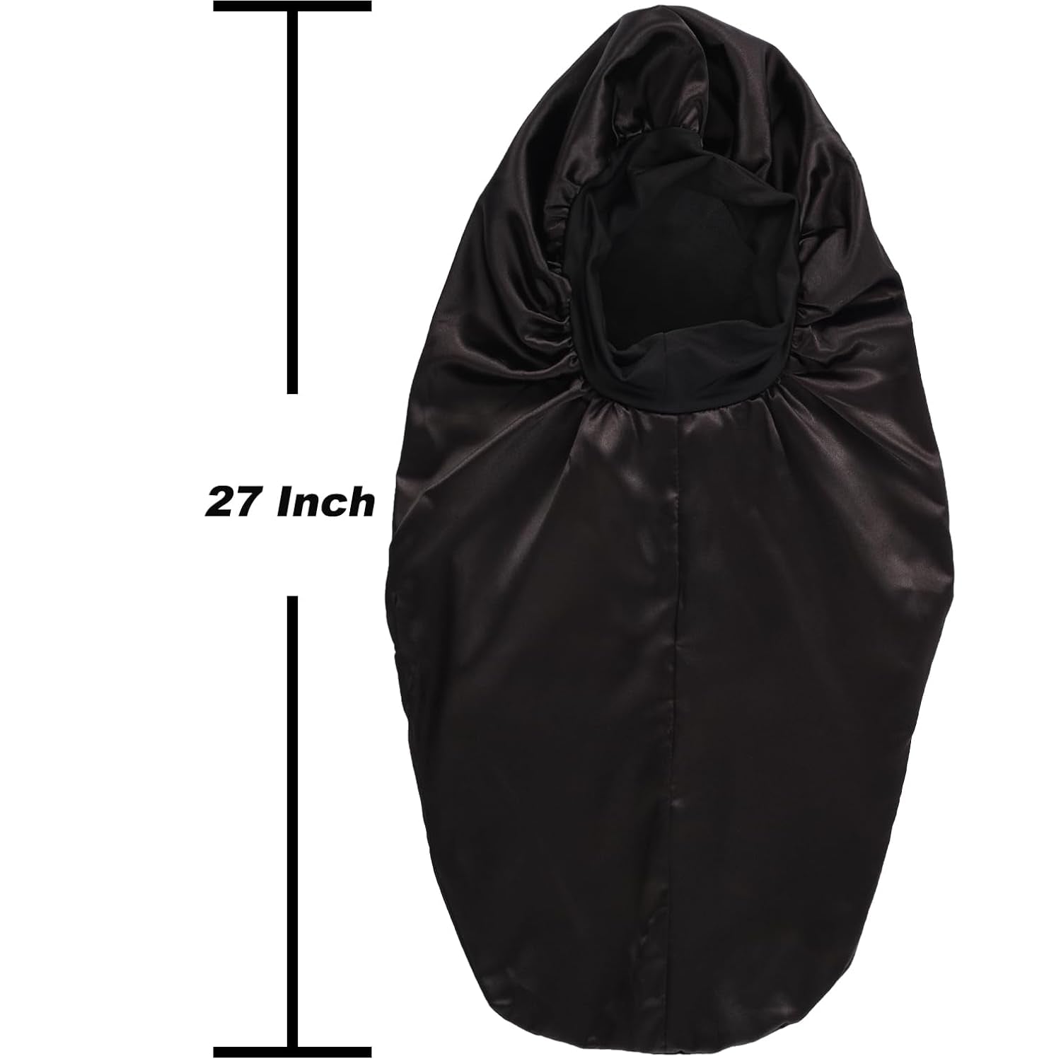 2 Pcs Hair Bonnets for Women Satin, Black Leopard Soft Elastic Band Silky Sleeping Cap Big Bonnets for Women Bonnet for Braids - Invictus Fashion Statements