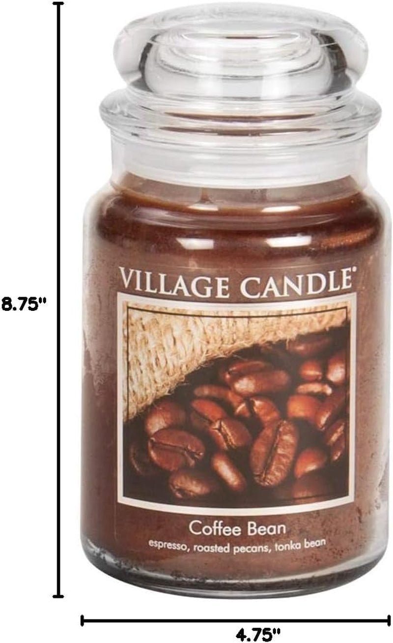 Coffee Bean Glass Jar Scented Candle, Large, 21.25 Oz, Brown