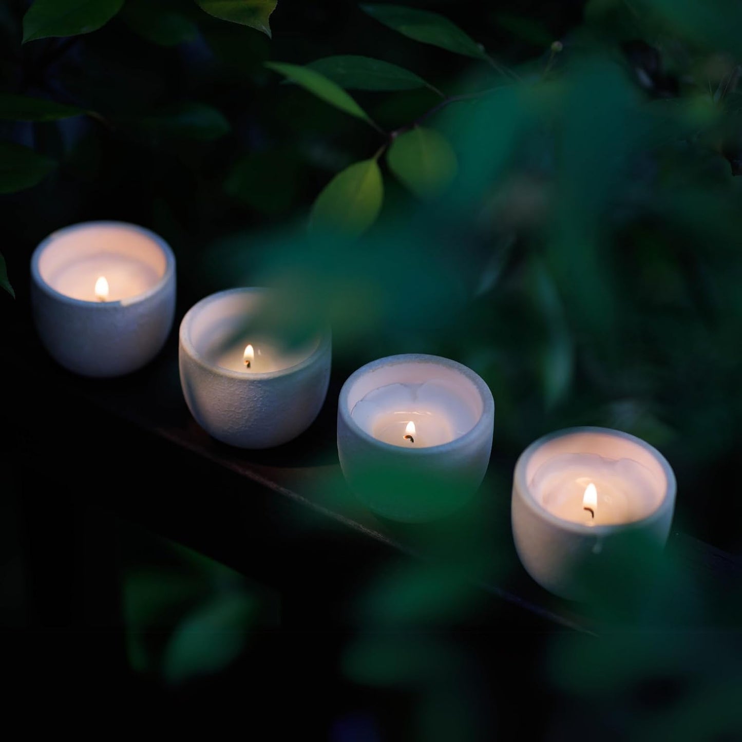 4Pk Wellness Travel Candle Votive, Sustainable, Contains Essential Oil, Soy-Wax Blend (Romance, Spiritual, Happiness, Renew)