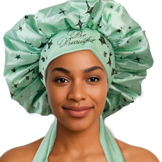 Discover Premium Double Layer Silk Satin Sleeping Bonnets Designed for Hair Protection, Moisture Retention, and All - Night Comfort. Keep Your Hair Healthy and Frizz - Free - Army Green - Invictus Fashion Statements