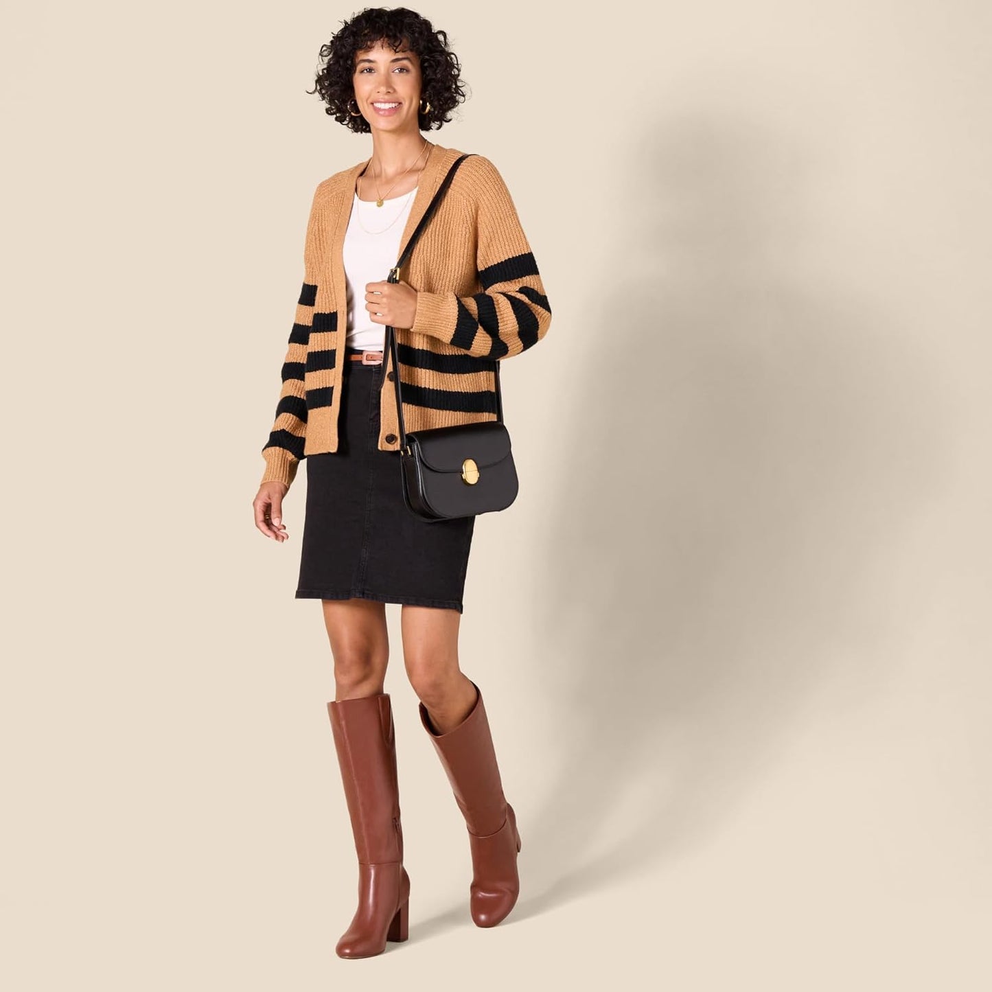 Womens Crossbody Flap Bag