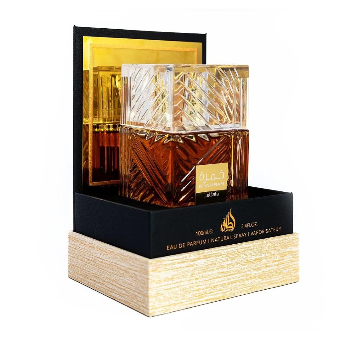 Khamrah - Vanilla, Warm Spicy, Amber, Cinnamon - Eau De Parfum Long - Lasting Fragrance for Unisex, 3.40 Ounce / 100 Ml - Invictus Fashion Statements