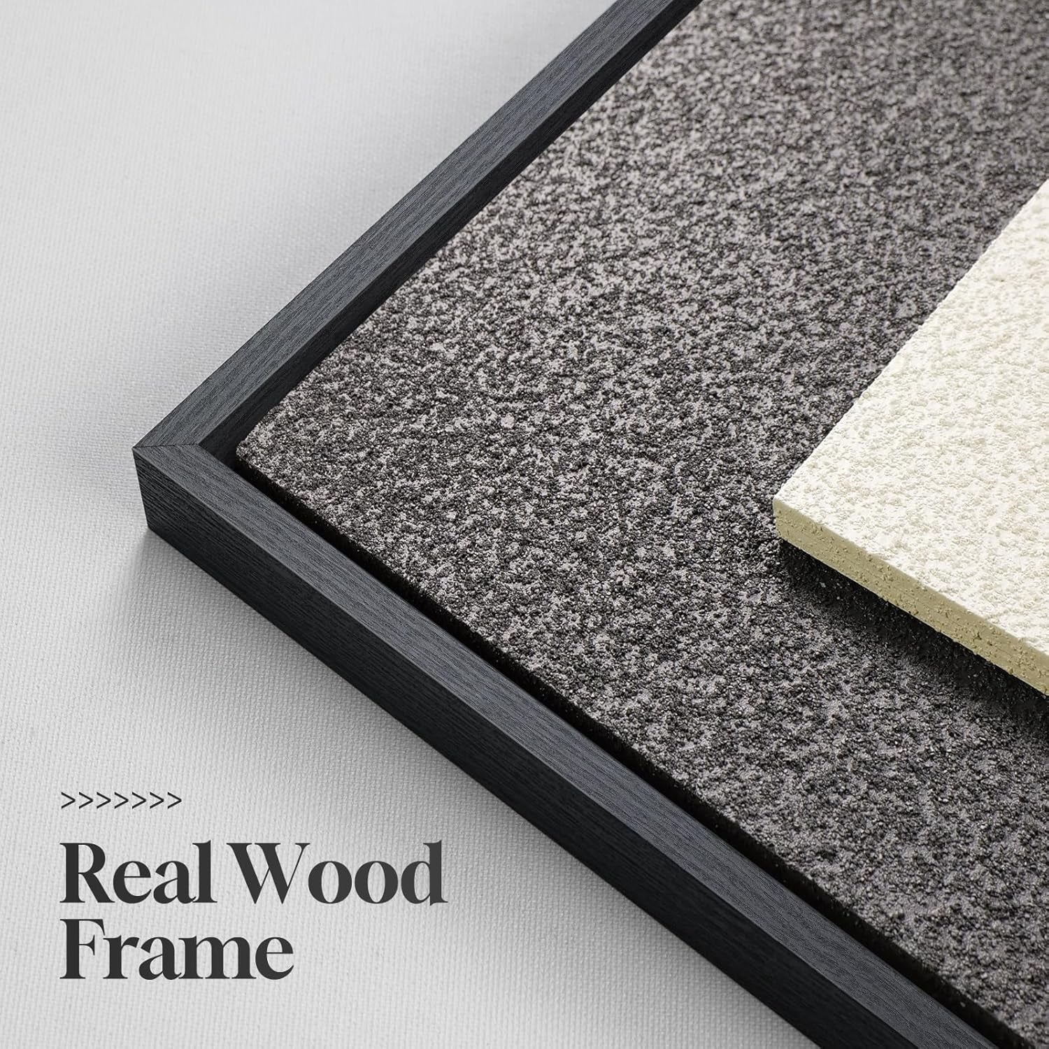 Large 3D Textured Framed Abstract Wall Art for Living Room, 3 Piece Modern Paintings Artwork for Walls, Black White Brown Geometric Sandstone Texture Pictures for Hallway Office Wall Decor 24X36 In - Invictus Fashion Statements