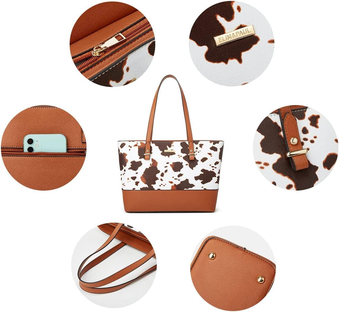 Women Fashion Handbags Wallet Tote Bag Shoulder Bag Top Handle Satchel Purse Set 4Pcs - Invictus Fashion Statements