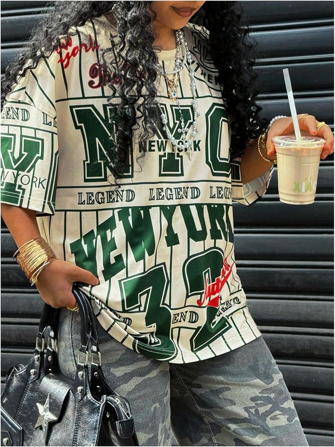 Women'S Letter Print T Shirt Graphic Crew Neck Short Sleeve Casual Tee Top Streetwear - Invictus Fashion Statements