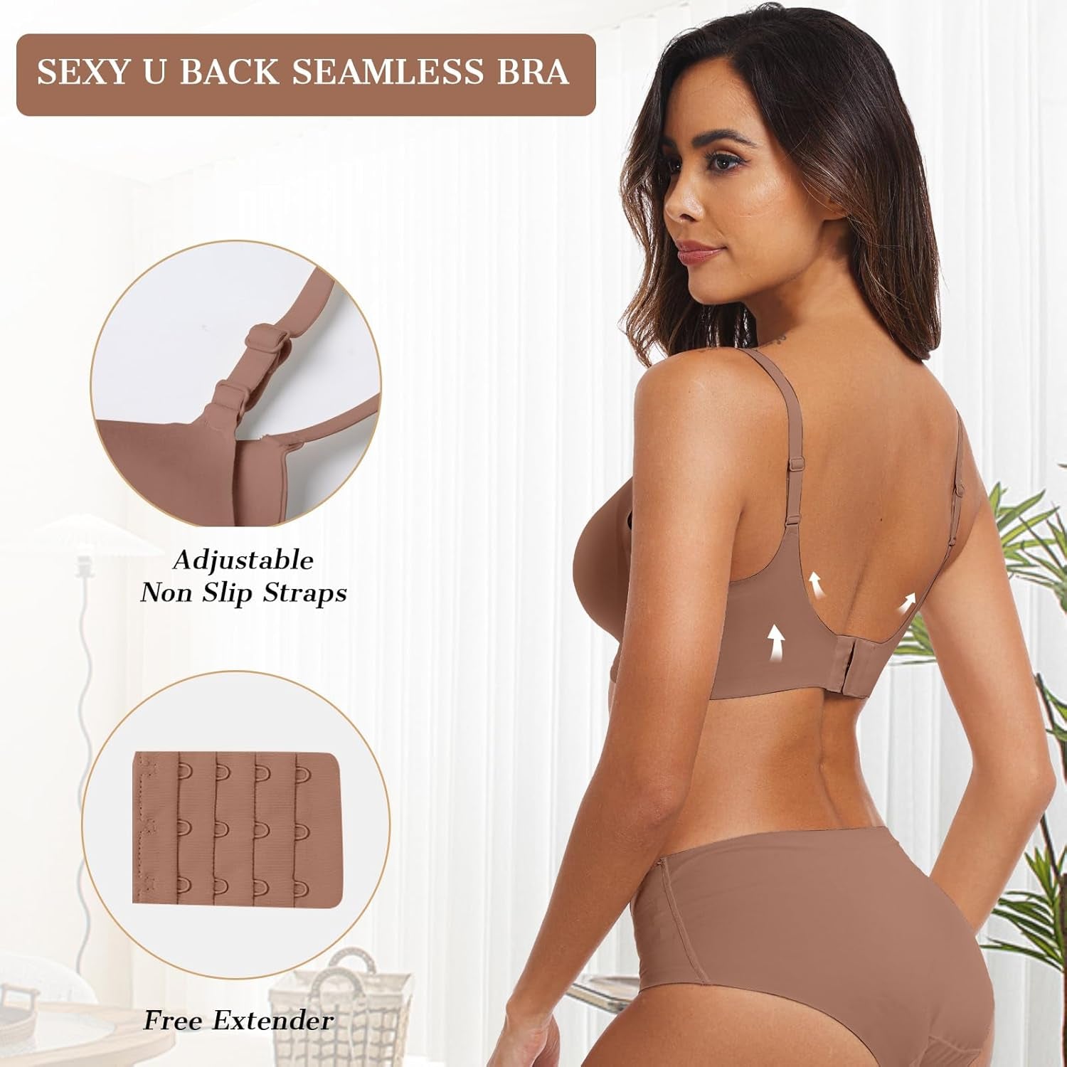 Womens Wireless Bras Comfortable Push up Bra No Underwire Bra Full Support Lift Bralette Everyday Seamless Tshirt Bras - Invictus Fashion Statements